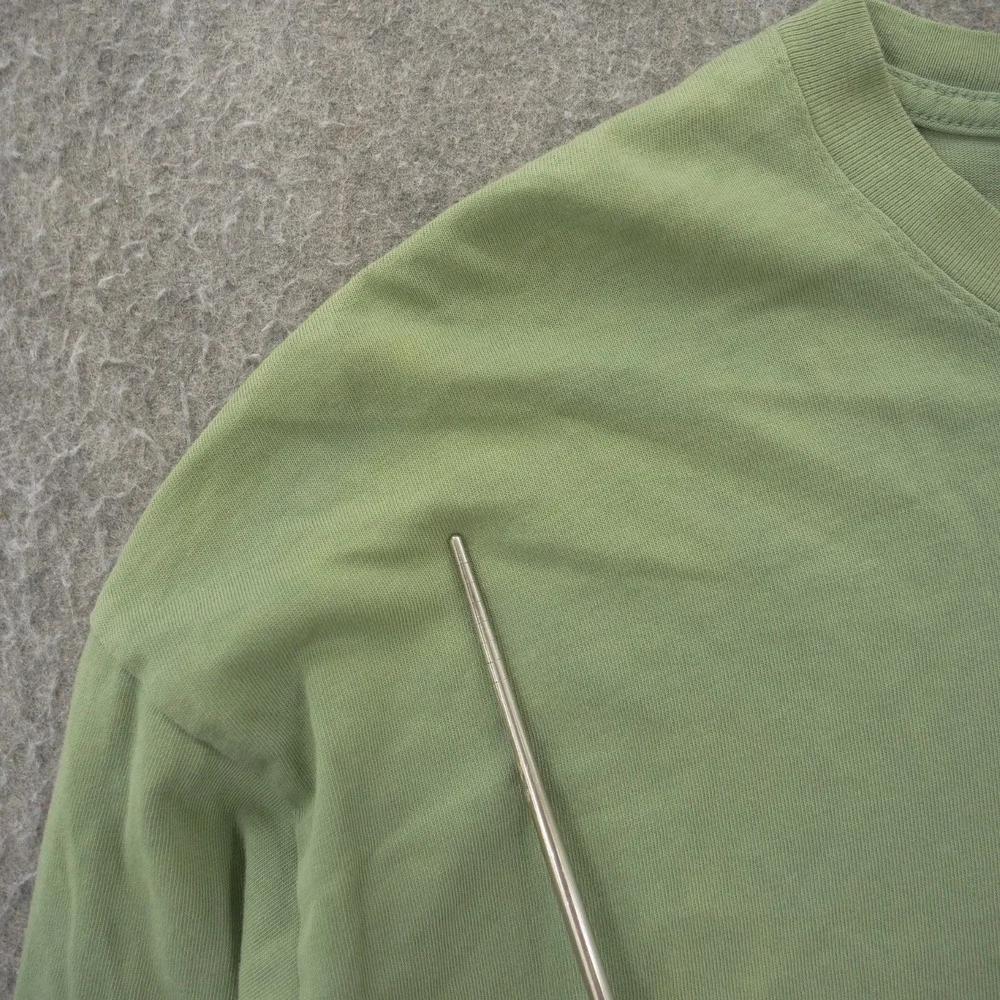 Nike Jordan Engineered Shirt Mens Large Green Long Sleeve Crew Graphic Print Log